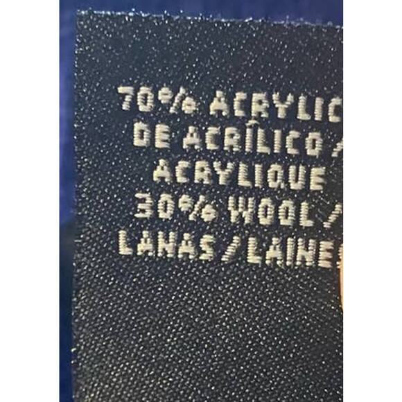 Democracy Women's Blue High Neck Acrylic/Wool Cable Knit Sweater Dress SZ L - Picture 7 of 7